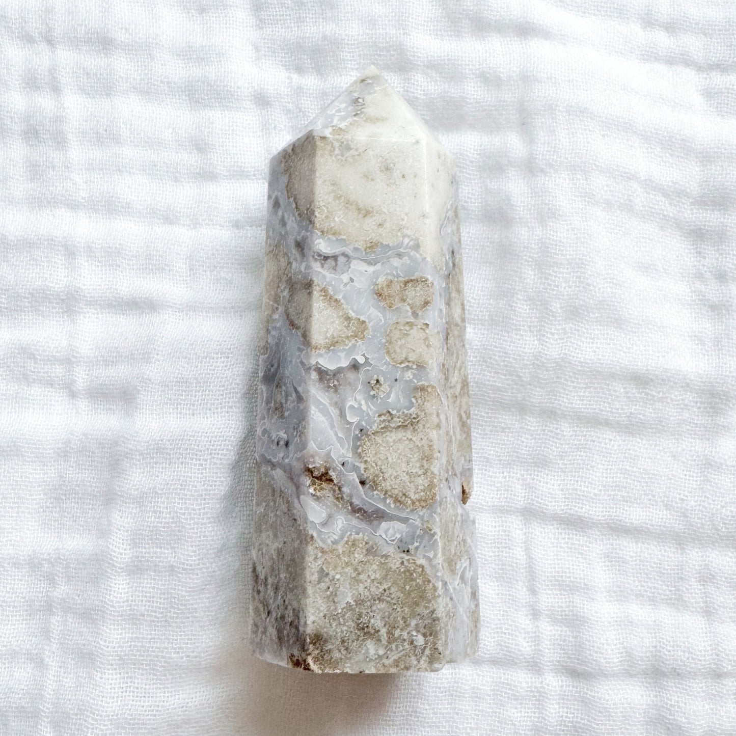 Blue Flower Agate | Tower