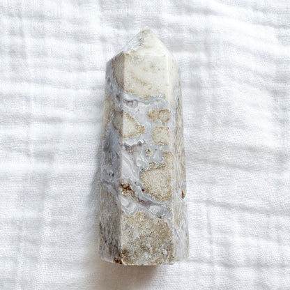 Blue Flower Agate | Tower