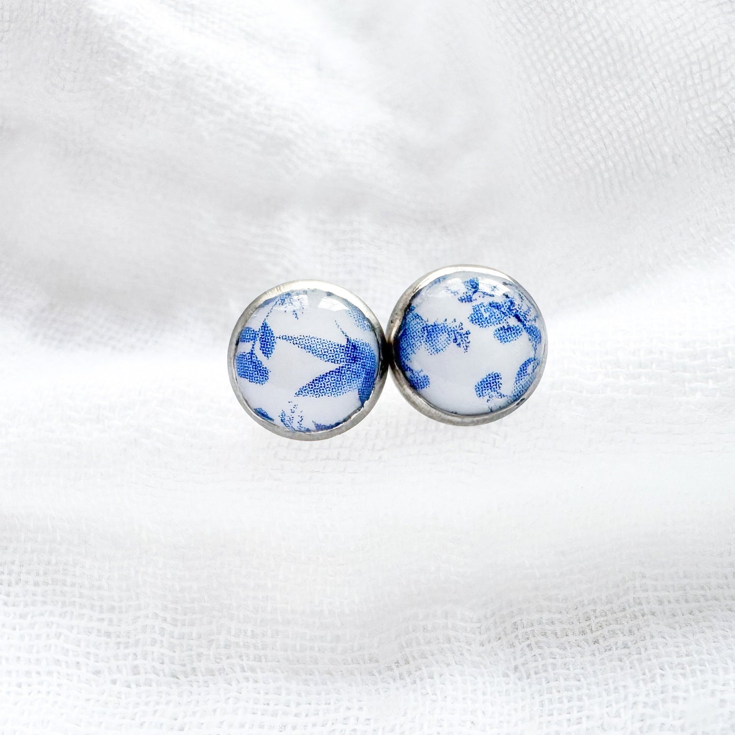 Toile d'oiseaux Earrings | Silver