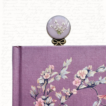 Georgiana Pressed Flower Bookmark | Bronze