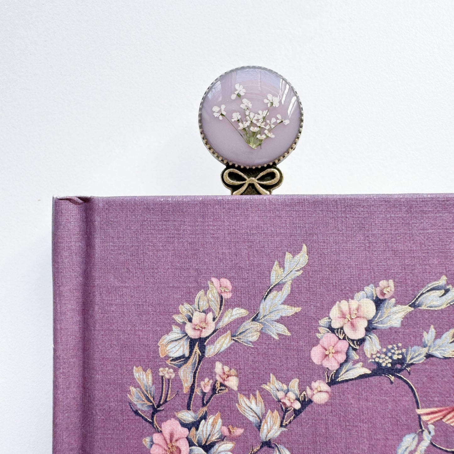 Georgiana Pressed Flower Bookmark | Bronze