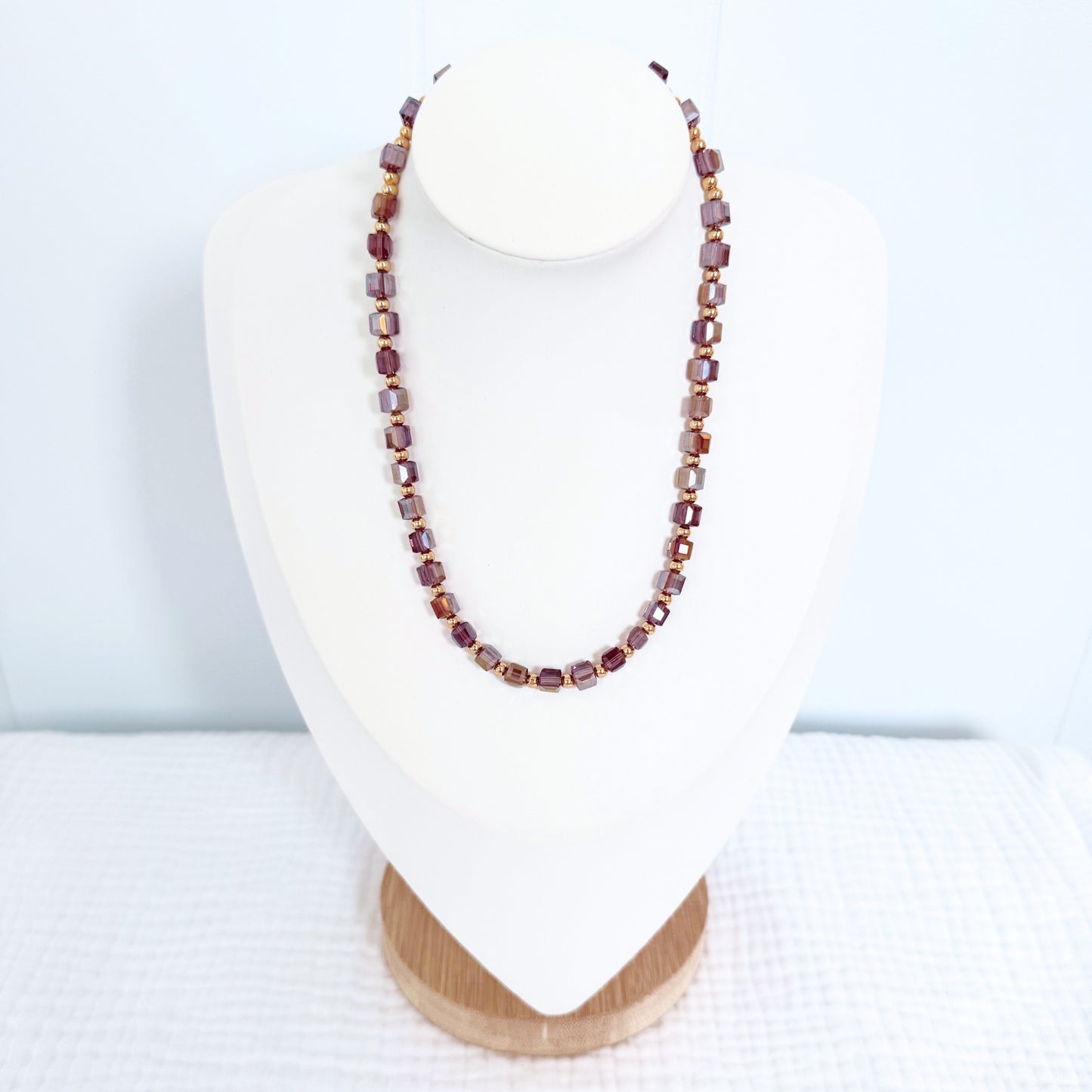 Antoinette Beaded Necklace | Gold