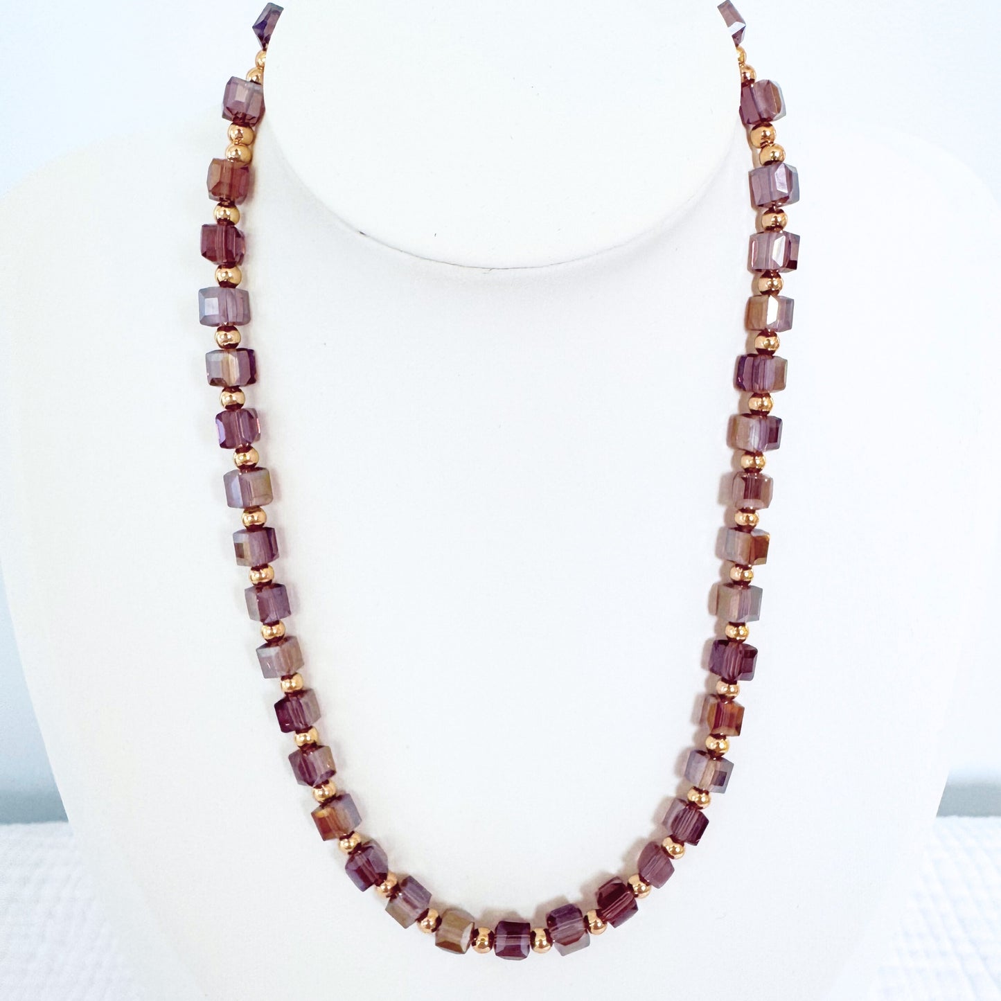Antoinette Beaded Necklace | Gold