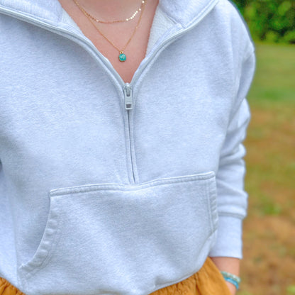 Ophelia Mini Frame Pressed Flower Necklace | Gold