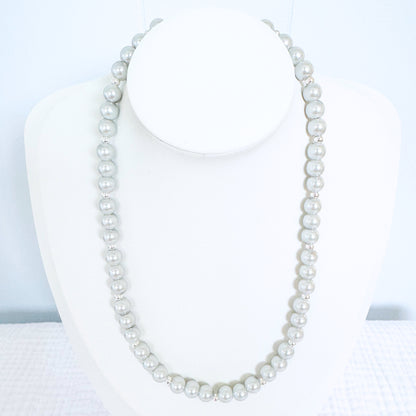 Larissa Beaded Necklace | Silver