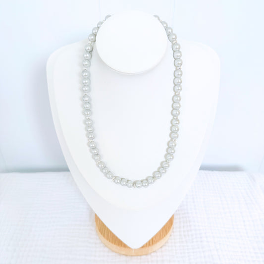 Larissa Beaded Necklace | Silver