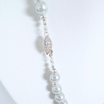 Larissa Beaded Necklace | Silver