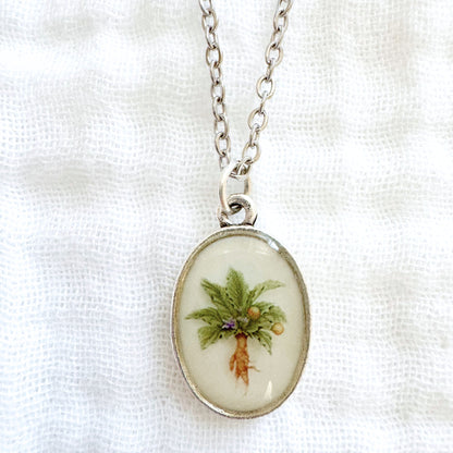 Mandrake Classic Oval Necklace | Silver