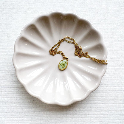 Heidi Pressed Flower Necklace | Gold