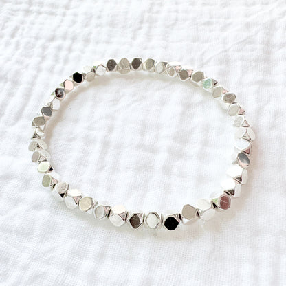 Hematite Sparkle Bracelet | Silver