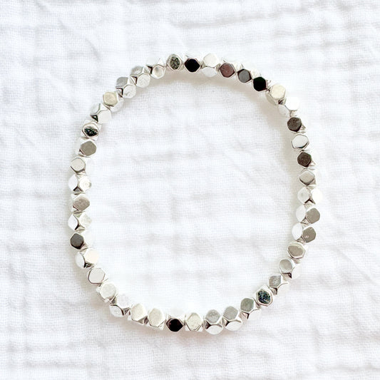 Hematite Sparkle Bracelet | Silver