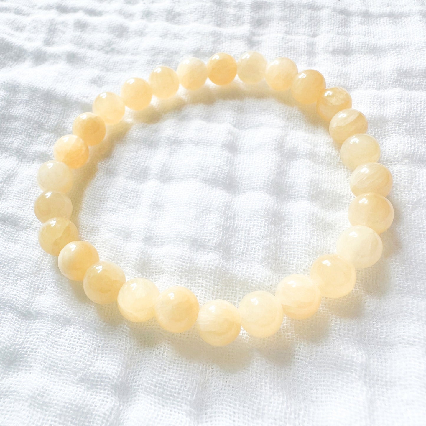 Honey Calcite Gemstone Bracelet