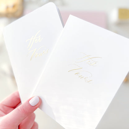 Wedding Vow Books | Custom Pronoun