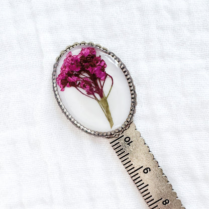 Jane Pressed Flower Bookmark | Silver
