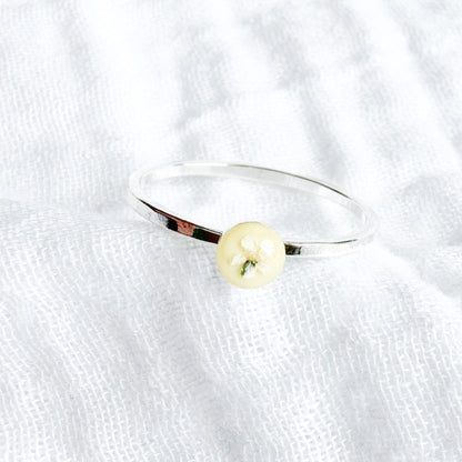 Joyce Pressed Flower Ring | Silver