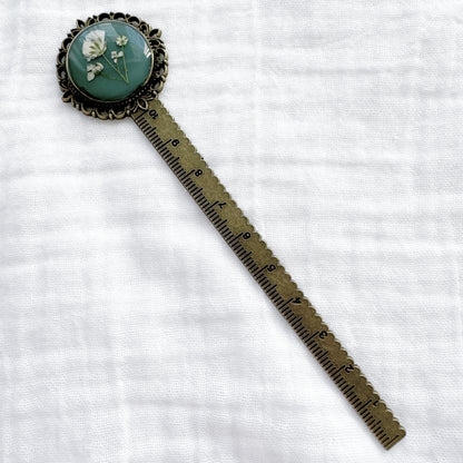 Karina Pressed Flower Bookmark | Bronze