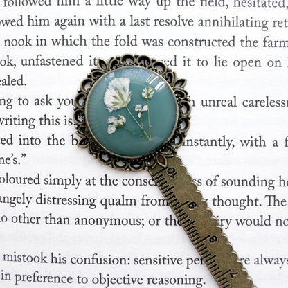 Karina Pressed Flower Bookmark | Bronze