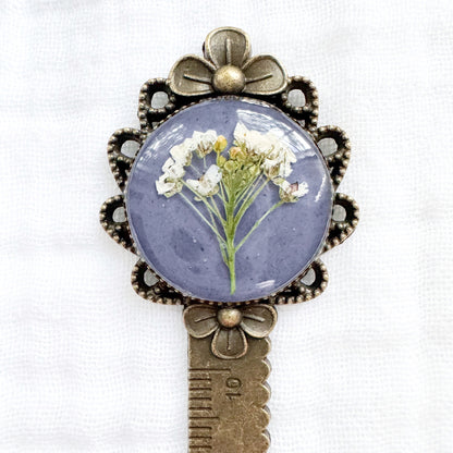 Laurel Pressed Flower Bookmark | Bronze