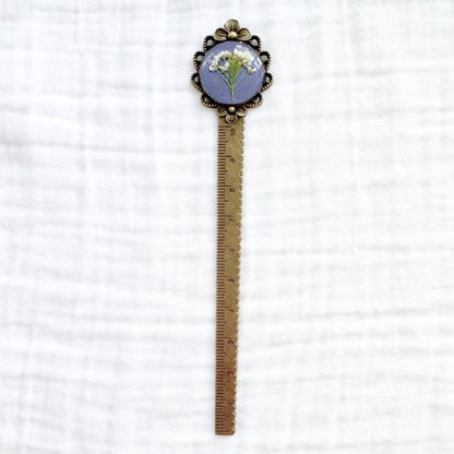 Laurel Pressed Flower Bookmark | Bronze