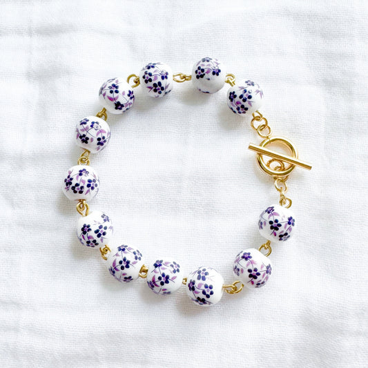Lavender Blooms Bracelet | Gold