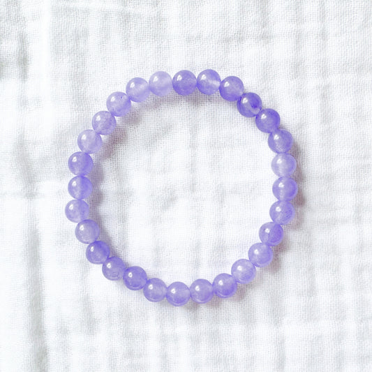 Lavender Chalcedony Gemstone Bracelet