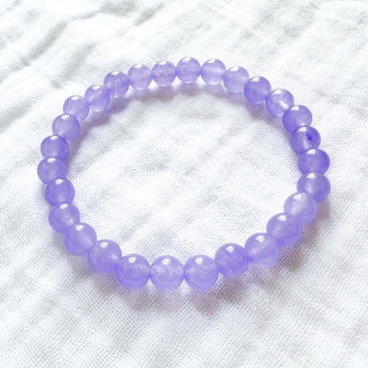 Lavender Chalcedony Gemstone Bracelet