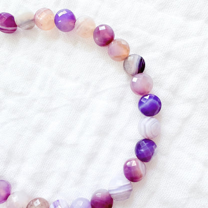 Lavender Haze Gemstone Bracelet | Gold