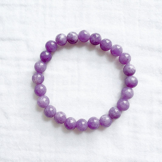 Lavender Jade Gemstone Bracelet