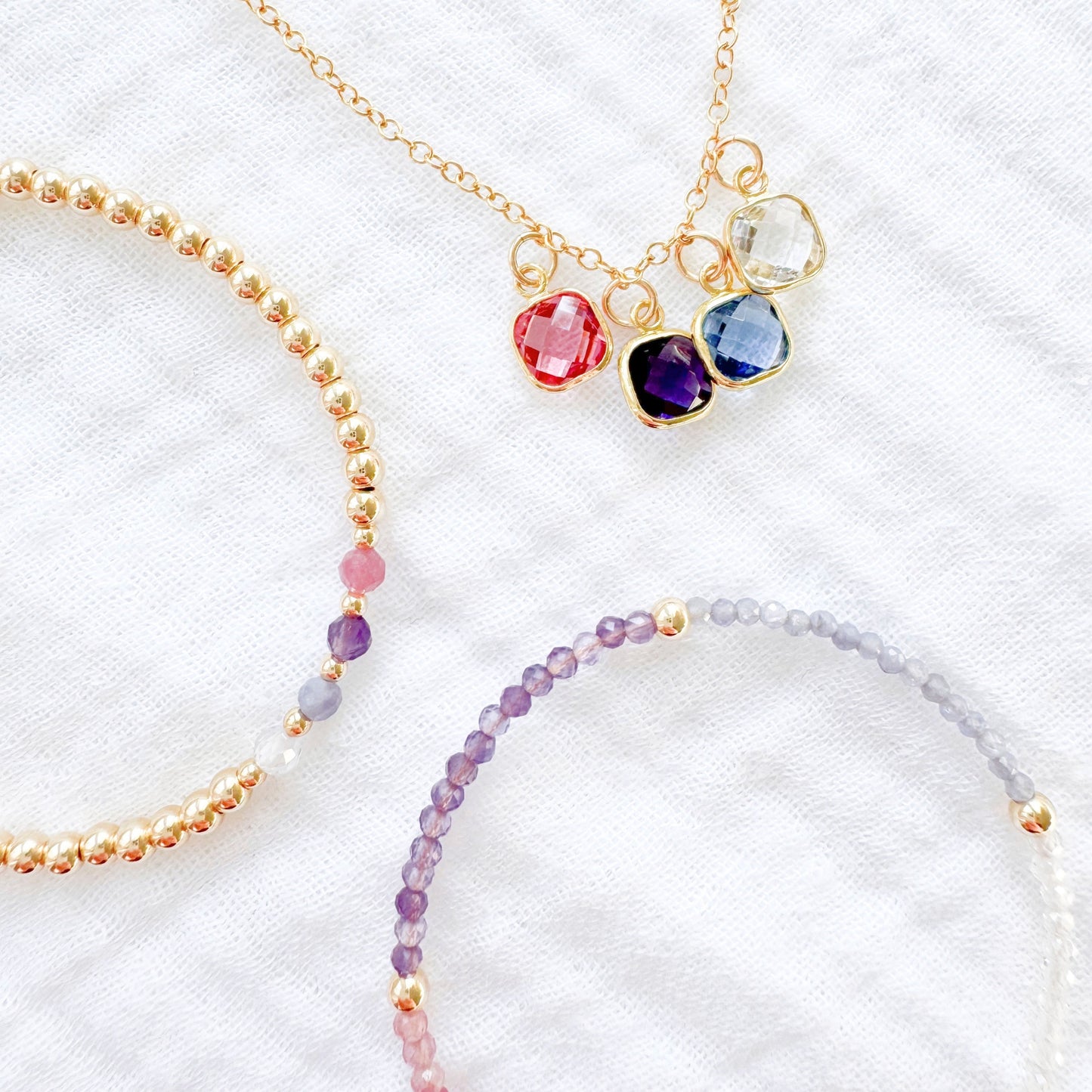 Constellation Bracelet, Gold | *Custom Birthstones*
