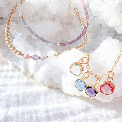 Constellation Bracelet, Gold | *Custom Birthstones*
