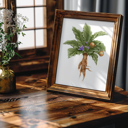 Mandrake Botanical Illustration No. 8 | Fine Art Print