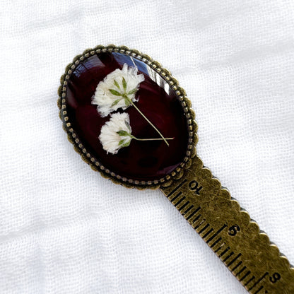 Lorraine Pressed Flower Bookmark | Bronze