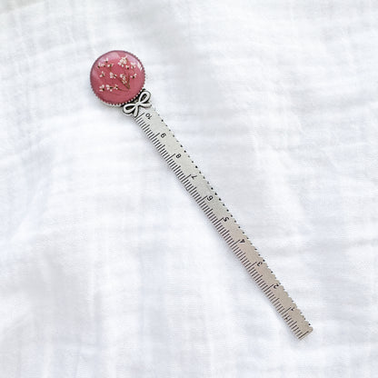 Marianne Pressed Flower Bookmark | Silver