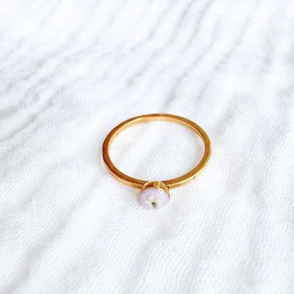 Mary Pressed Flower Ring | Gold