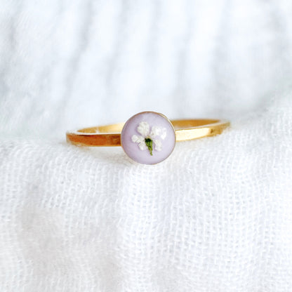 Mary Pressed Flower Ring | Gold