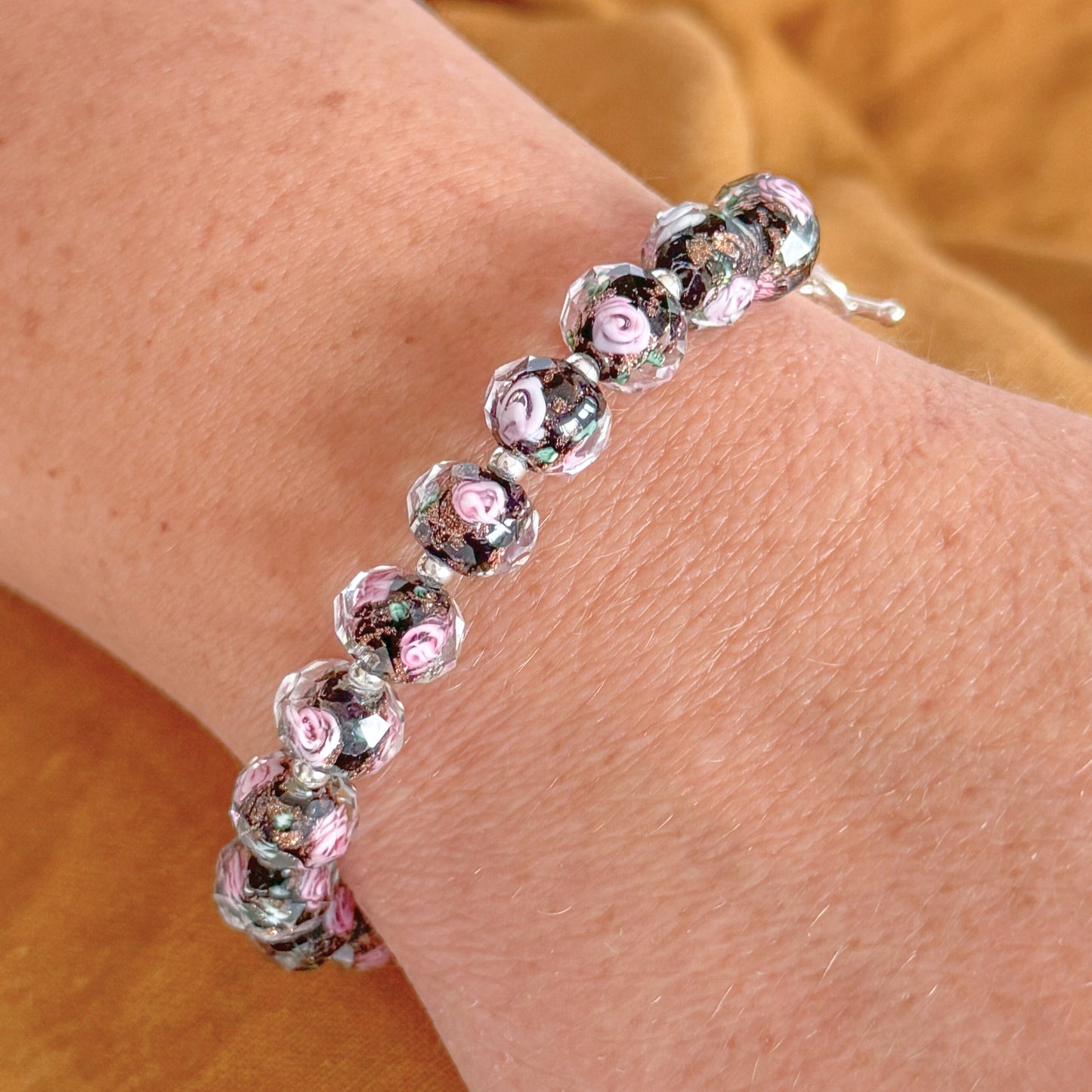 Midnight Rose Bracelet | Silver