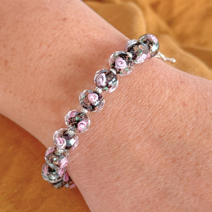 Midnight Rose Bracelet | Silver