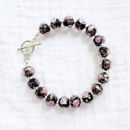 Midnight Rose Bracelet | Silver