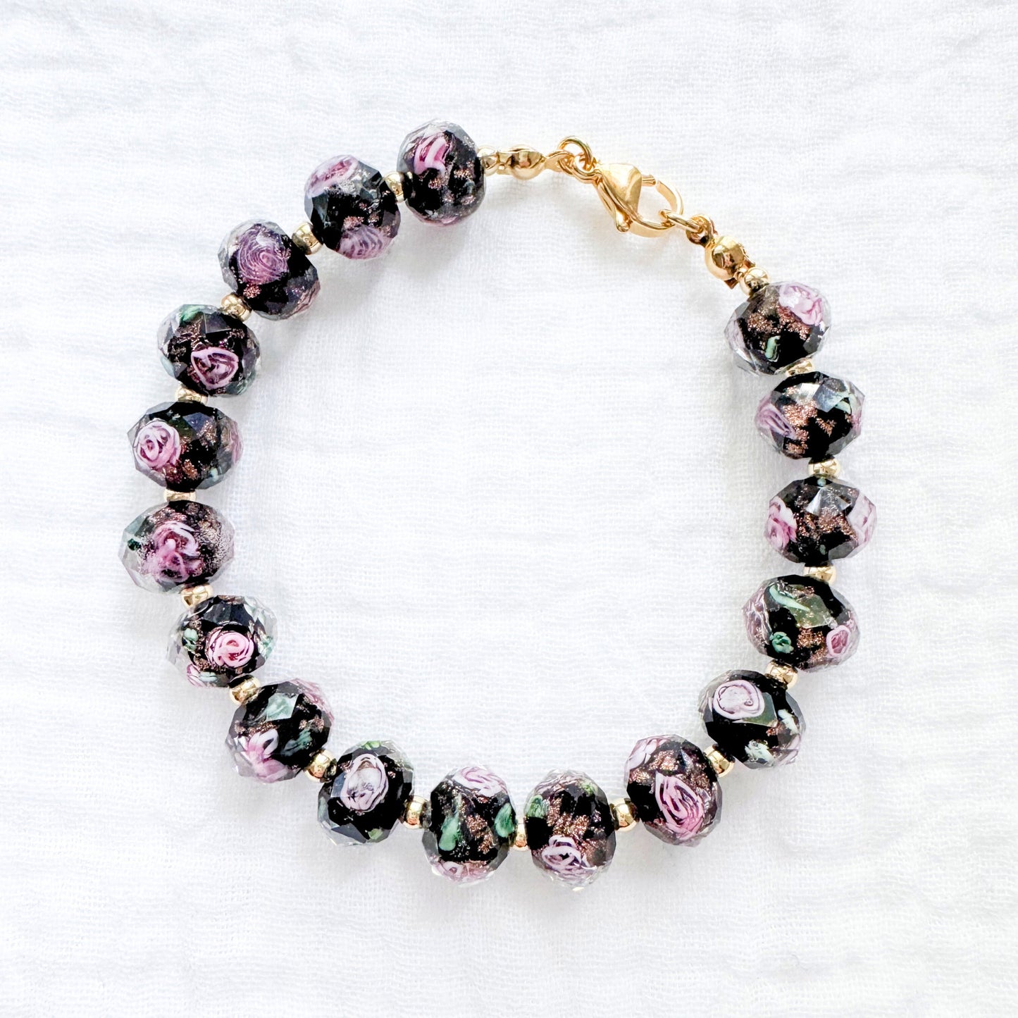 Midnight Rose Bracelet | Gold