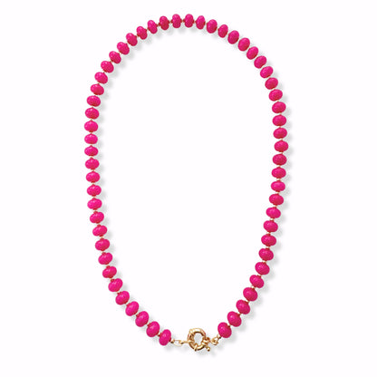 Nicole Jade Gemstone Necklace | Gold