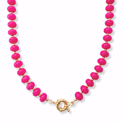 Nicole Jade Gemstone Necklace | Gold