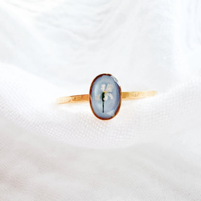 Olivia Pressed Flower Ring | Gold