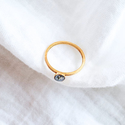 Olivia Pressed Flower Ring | Gold