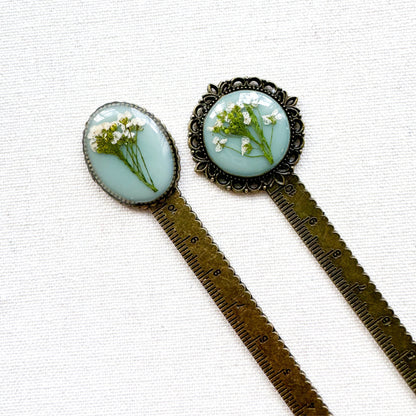 Ophelia Pressed Flower Bookmark | Bronze