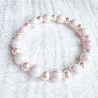 Peony Shell Pearl Bracelet