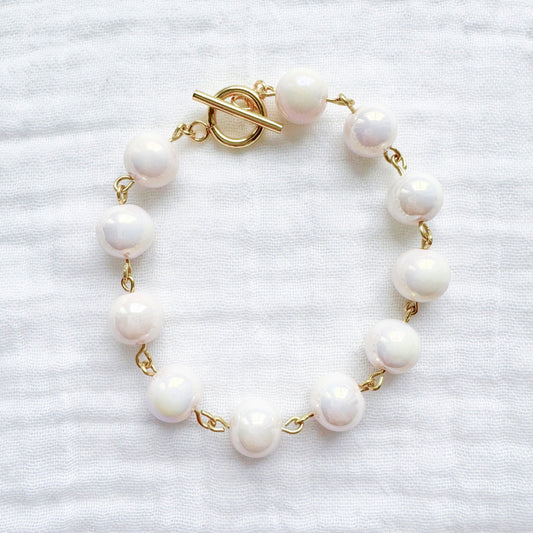 Peony Statement Bracelet | Gold