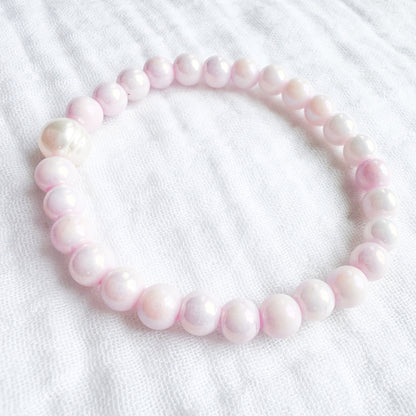 Peony Focal Pearl Bracelet