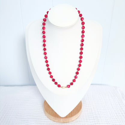 Pearl and Shell Beaded Necklace | Gold