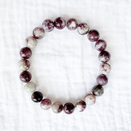Pink Tourmaline Gemstone Bracelet