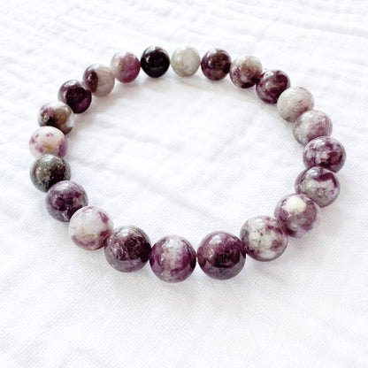 Pink Tourmaline Gemstone Bracelet